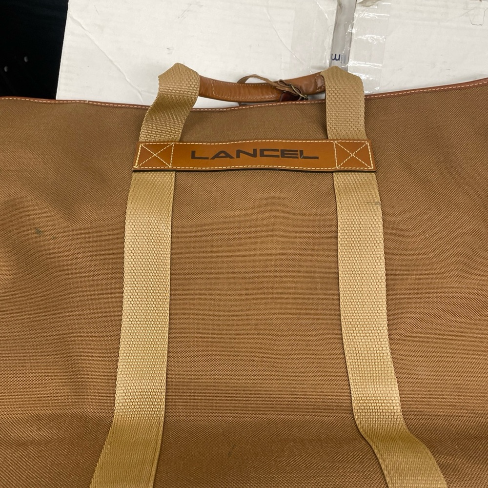 Lancel Brown and Tan Men's Bag